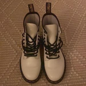 Doc Martin white boots